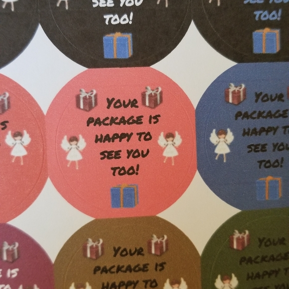 90 Labels Your Pkg is Happy to See You Too - Picture 6 of 16